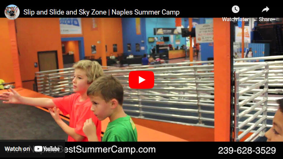 Slip and Slide and Fun – Plus Sky Zone Field Trip – Naples Spring Break Camp